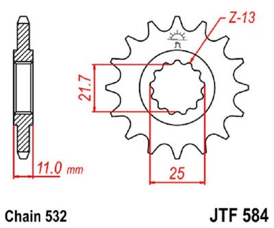 Ritzel 16Z   532