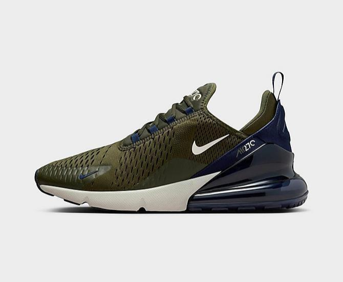 Мужские кроссовки Nike Air Max 270 Cargo цвета хаки Light Bone Obsidian White AH8050-303 sz 9.5
