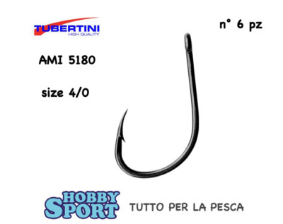 AMI TUBERTINI  SERIE 5180 SIZE 4/0  CON OCCHIELLO DRITTO TRAINA SERRA