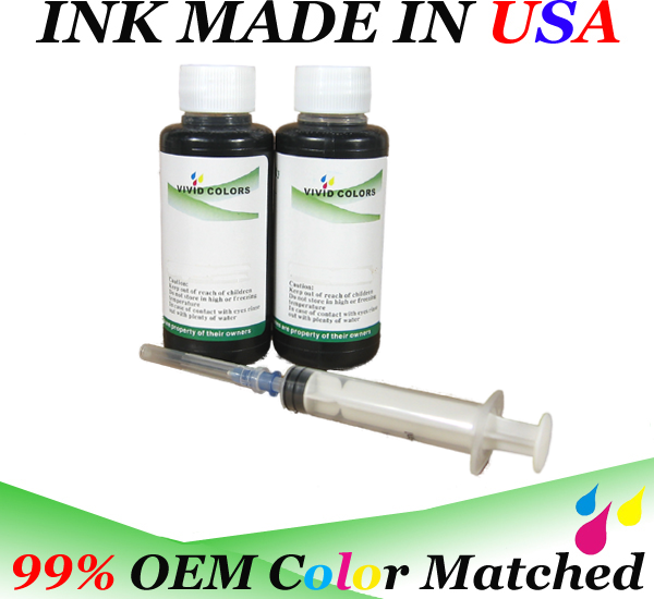 200ml bulk refill ink black for hp dell canon brother lexmark printer