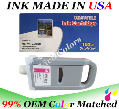 Cartridge fits canon PFI-703 Magenta m Ink iPF 810 815 820 825 imagePROGRAF 