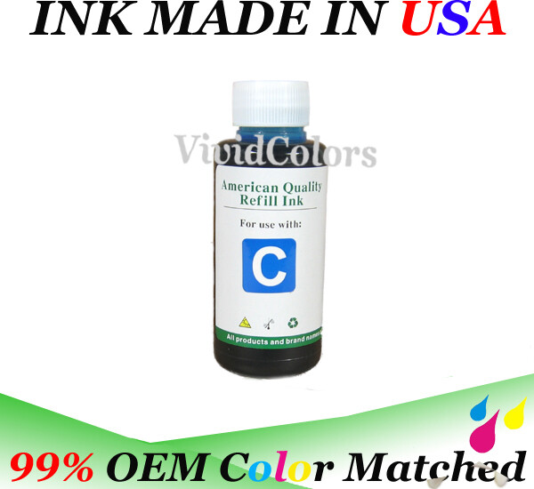 4-Color Bulk Ink Refill Kit for Inkjet Printer Cartridges 600 ml Total