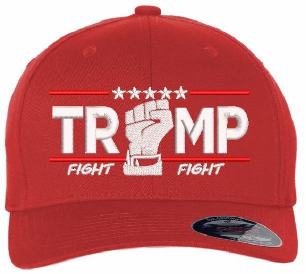 Trump Bulletproof Fight for America Embroidered Flex Fit Hat - MAGA Trump 2025