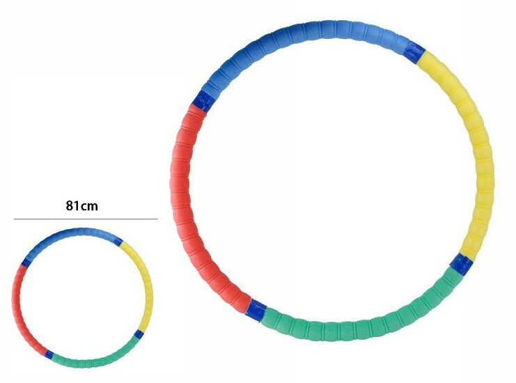 Hula Hoop 81cm Cerchio Colorato Ginnastica Divertimento Esercizio Fitness dfh