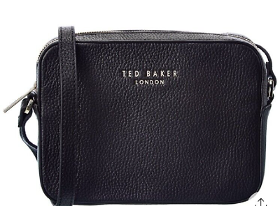 Ted Baker DEBBI Soft Grained Branded Leather Camera Bag Black