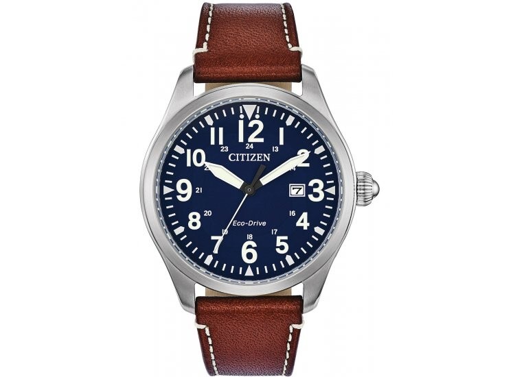 ★レア逆輸入★CITIZEN Chandler Eco-Drive Men's Watch Citizen Men's Chandler Eco-Drive Watch, Green Dial, Brown