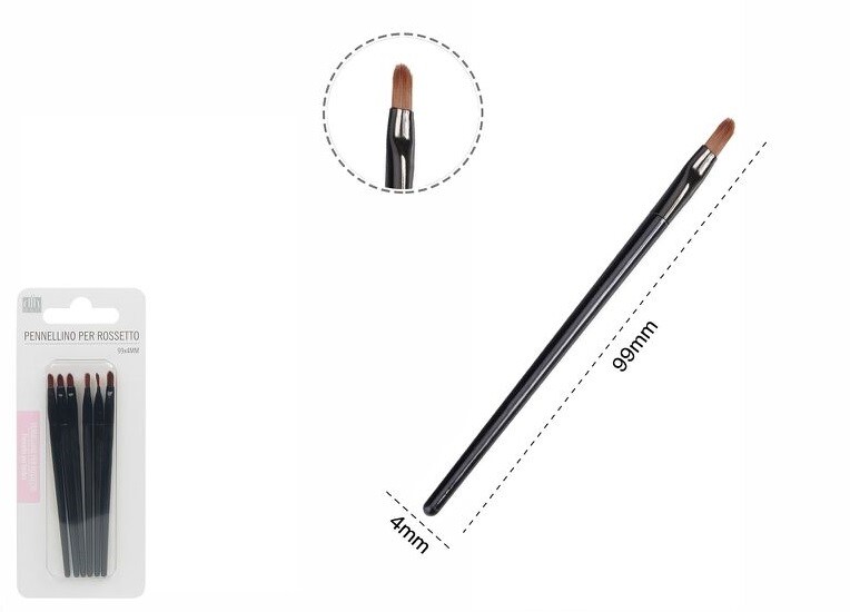 Set 6 Pennelli Pennellini Applicatore Rossetto Trucco Donna Makeup 53158a dfh