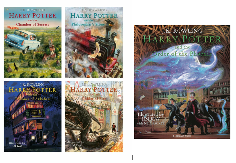 Harry Potter; The Illustrated Collection (Hardcover Box Set with Books  1-3), Volume 1-3 (Harry Potter Illustrated ) by Jim (Illustrated by) J. K.