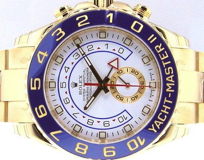 ROLEX YACHTMASTER ll 116688 18K YELLOW GOLD WHITE DIAL