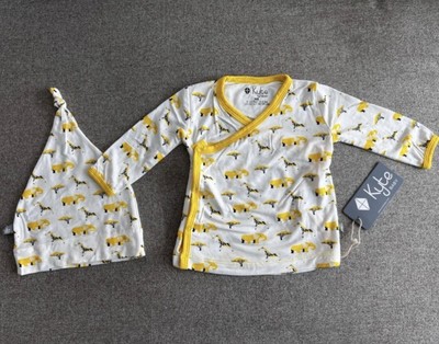 Kyte Baby Kimono With Hat Safari Print