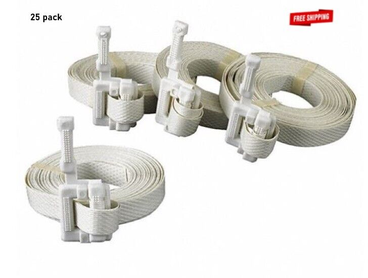 25 - Poly Cord Strapping & Plastic Buckles 1/2" x 17 ft Bundle Packaging