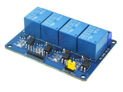 4-way 5V Relay With Optocoupler Isolation Support AVR/51/PIC microcontroller