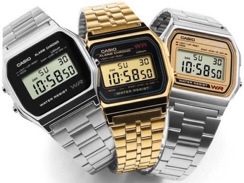 3pcs Casio Retro Classic A158W A159W Alarm Stopwatch Watch Unisex Illuminator | eBay