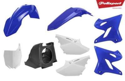 Polisport Restyle Plastic Kit Set 2018 Style Blue Yamaha YZ125 YZ250 2002-2014