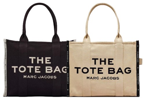 Marc Jacobs シャカト ラシ トトハック M0017048 001 Bag Marc Jacobs The Jacquard Large Tote Bag in black fabric