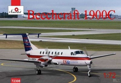 Amodel 72308 Beechcraft 1900C Aircraft Scale 1/72 Hobby Plastic Kit NEW