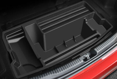Fit For Benz C-Class 2022-2023 ABS Black Tail Box multi-function Storage Box 1PC