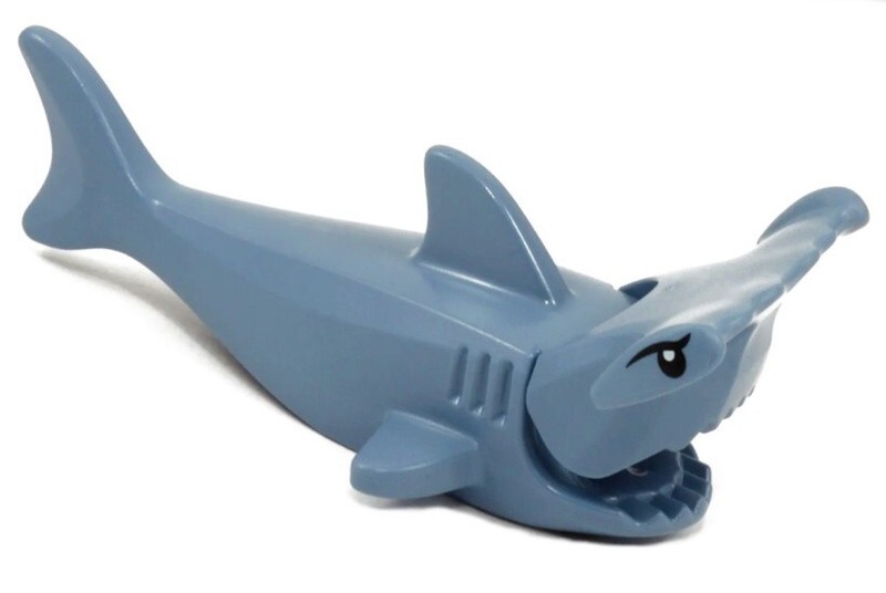 NEW LEGO HAMMERHEAD SHARK minifig figure sand blue ocean animal