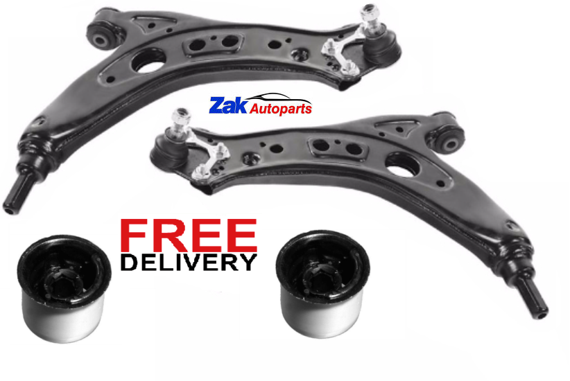 FOR VW POLO (0208) FRONT LOWER WISHBONE SUSPENSION CONTROL ARMS & REAR BUSHES eBay