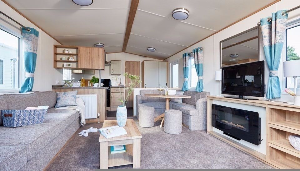 STATIC CARAVAN FOR SALE IN NORTH WALES 3 BEDROOMS IN SNOWDONIA FOOTHILLS NR ANGLESEY 5* PARK