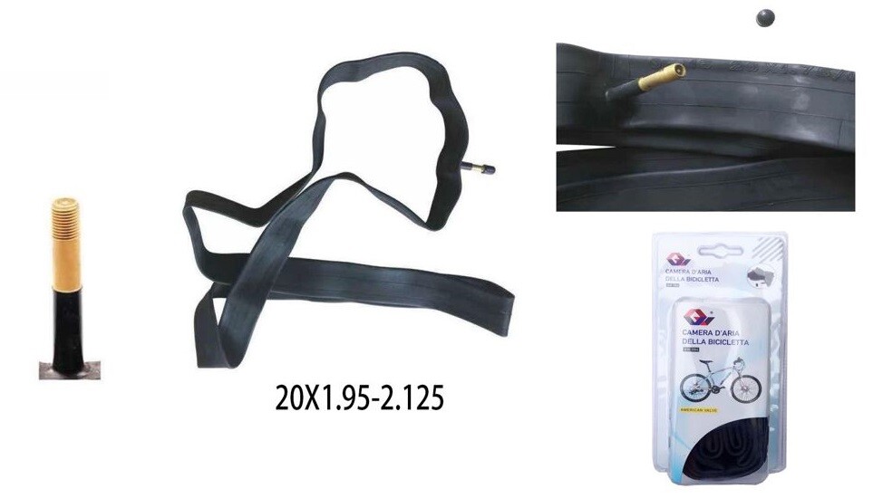 Camera D'Aria Per Pneumatici Ruote Bici Bicicletta Bike 20x1.95-2.125 cir