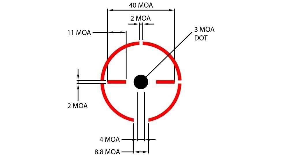 Burris FastFire 4 Multi-Reticle Reflex Red Sight 3 MOA-11 MOA Circle Dot  300259