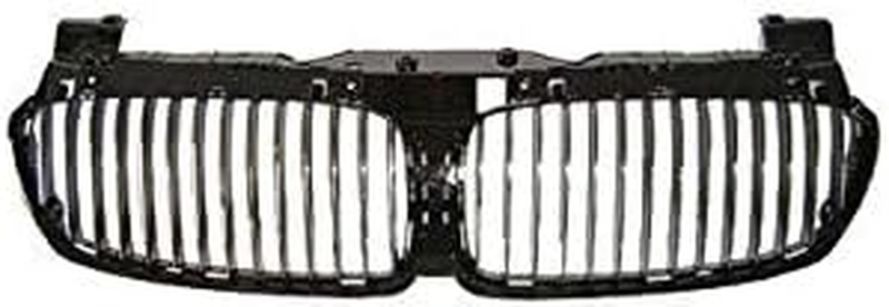 Grille Shell Chrome and Black Compatible with 2006-2008 BMW 750Li