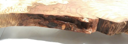 Redwood live edge slab,  table top beautiful figuring, end grain free form