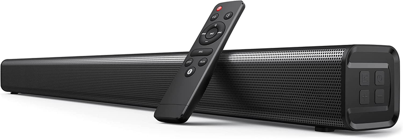 TV Sound Bars Wireless Bluetooth 5.3 Speaker Audio 3 Equalizer Modes Opt/Aux/Arc