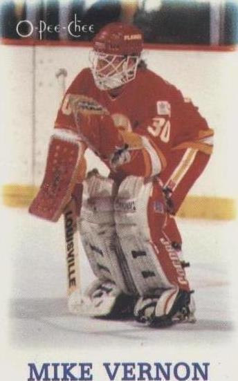 1988-89 O-Pee-Chee NHL Stars Mini - Mike Vernon #44