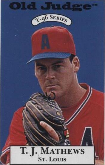 1996 Signature Rookies Old Judge - T.J. Mathews #18