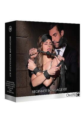 Shots Toys Ouch! Beginners Bondage Kit Black - 5 Piece Set