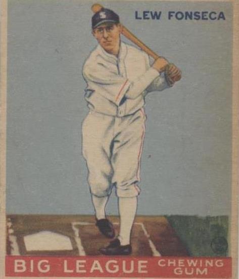 1933 Goudey Big League Chewing Gum - Lew Fonseca #43