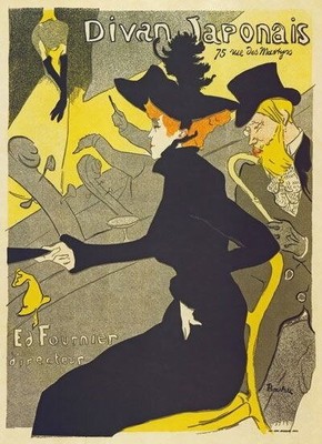 84471 Vintage 1892 Divan Japonais Toulouse-Lautrec Decor Wall Print Poster