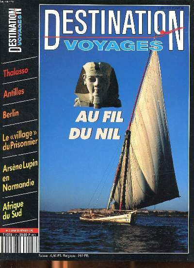Destination Voyages Au Fil Du Nil NÂ°2 Janvier FÃ©Vrier 1993 Sommai