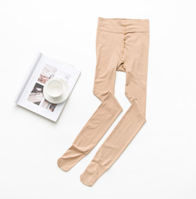 Women Compression Pantyhose High Waisted, Belly Folded And Bottomed Socks