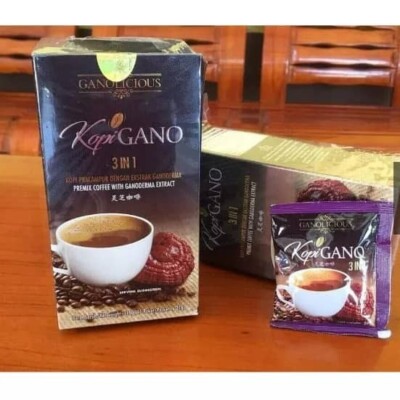 Gano Excel Ganocafe Ganolicious 3 In 1 Ganoderma Latte Coffee 15 Sachets