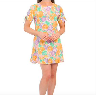 Faithfull The Brand Ade Floral Daphne Mini Yellow Purple Dress Nwt 4 S