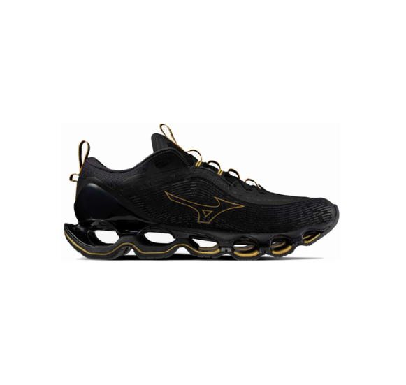 Pre-owned Mizuno Wave Prophecy 13 J1gc2451 32 Black × Gold In Box From Japan