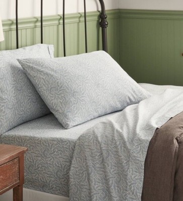 Full 400 TC  Performance Sheet Set Blue Floral - Threshold Organic Percale