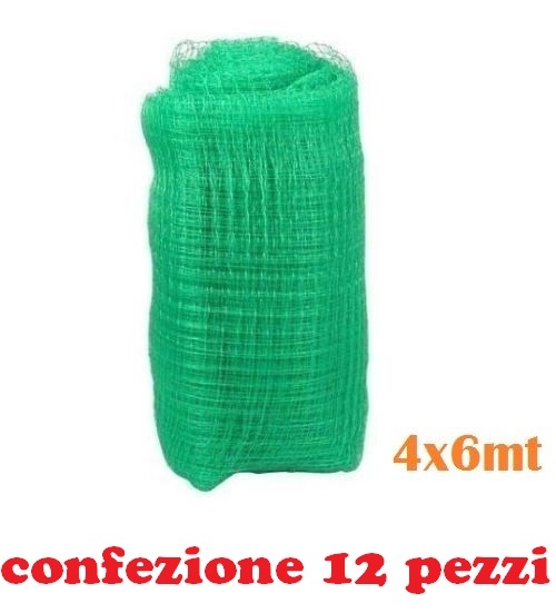 Set 12 Pezzi Rete Antiuccelli 4x6mt Anti Uccelli Volatili Piccioni Orto moc
