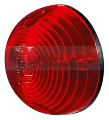 12v/24v ROUND 57mm RED REAR MARKER POSITION LIGHT LAMP TRAILER CARAVAN CAR