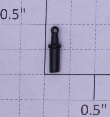 K-Line K3200-M012L Metal 3/16'' Black Handrail Stanchion (10)
