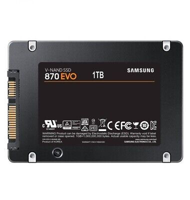 Samsung SSD 870 EVO SATA III SSD 1TB 2.5" Client pc SATA III SSD MZ-77E1T0BW