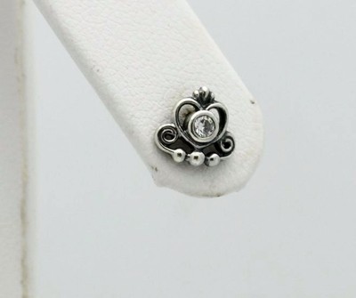 Pandora Sterling Silver My Princess Clear CZ Studs #290540CZ