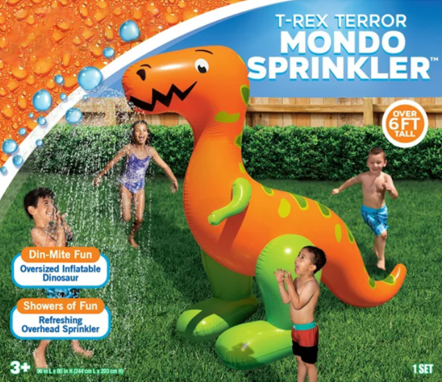 Banzai Inflatable T-Rex Terror Mondo Sprinkler