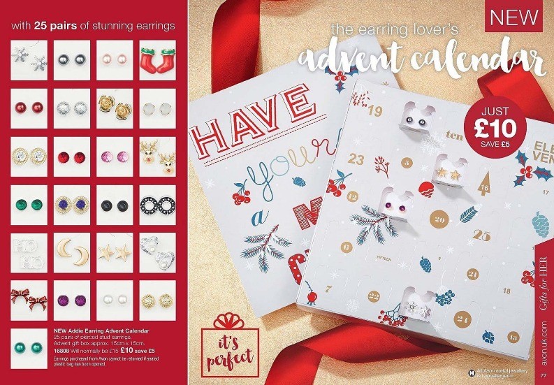 Avon Advent Calendar Printable Template Calendar