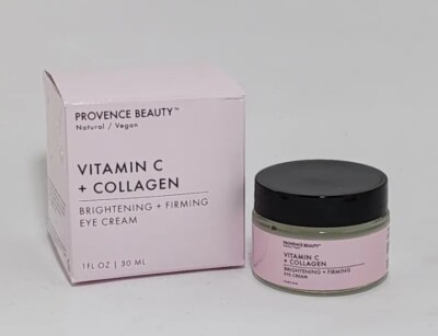 Provence Beauty Vitamin C + Collagen Brightening + Firming Eye Cream Vegan 1 oz