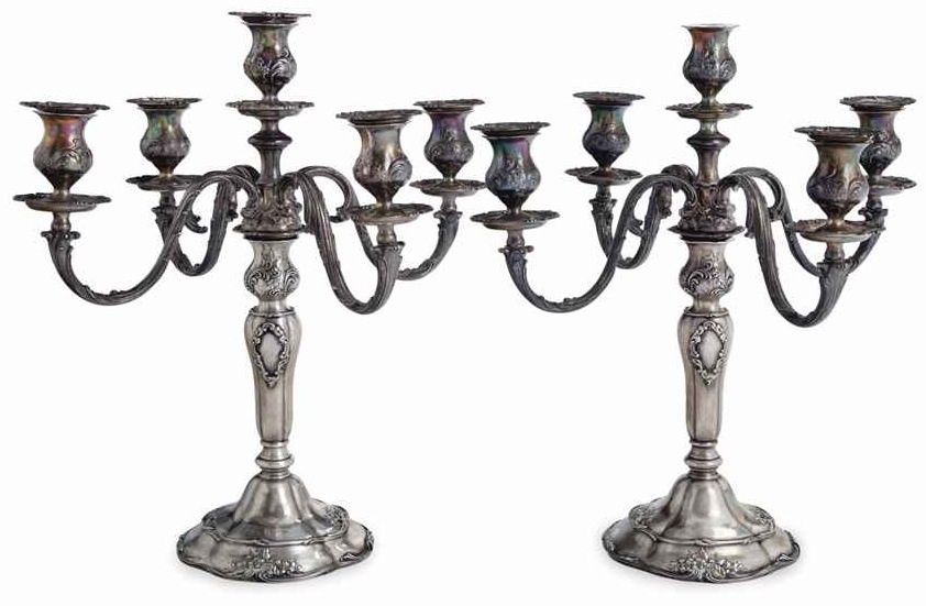 Antique US SilverPlated Candlesticks & Candelabras for sale eBay