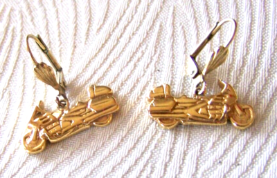 Harley davidson earrings ebay sale